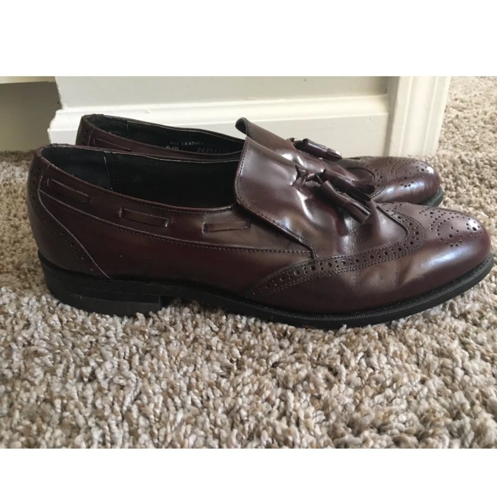 Vintage Stetson Men’s Sz 10 D/B Burgundy Oxfords